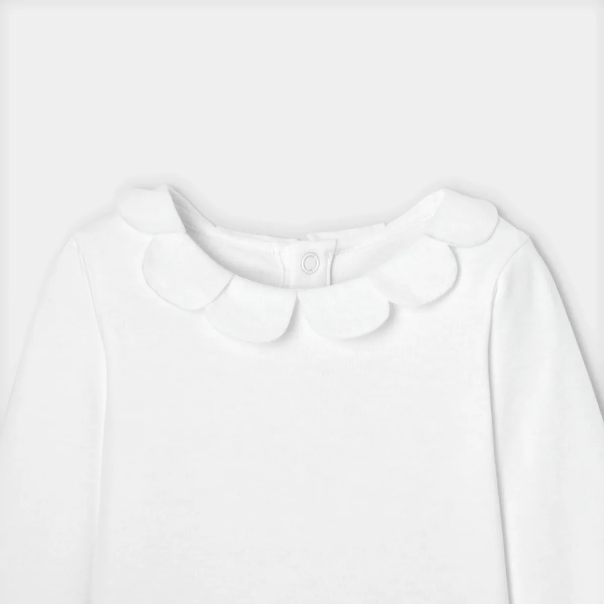 View 3 - Baby girl petal neckline bodysuit