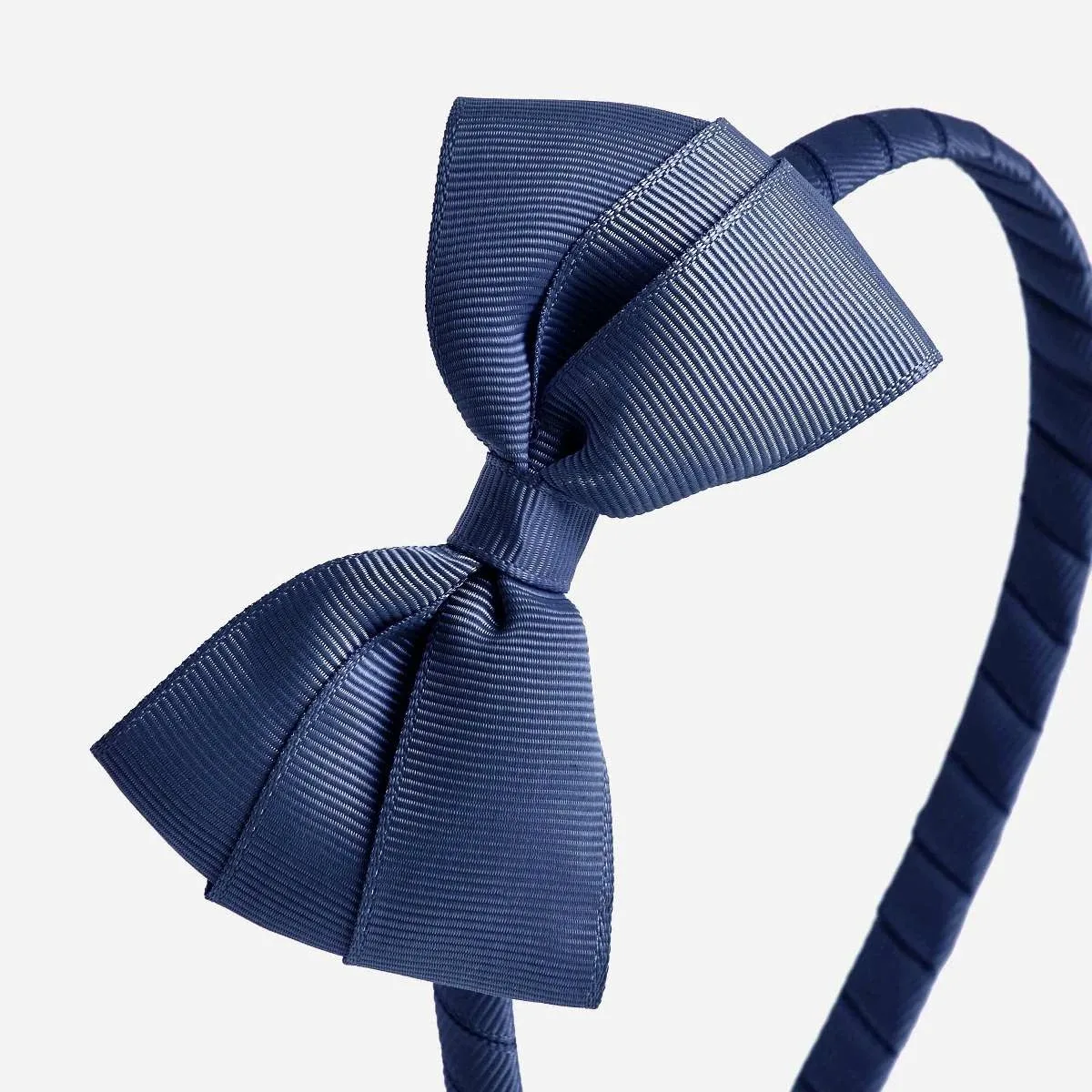 View 2 - Headband with grosgrain bow
