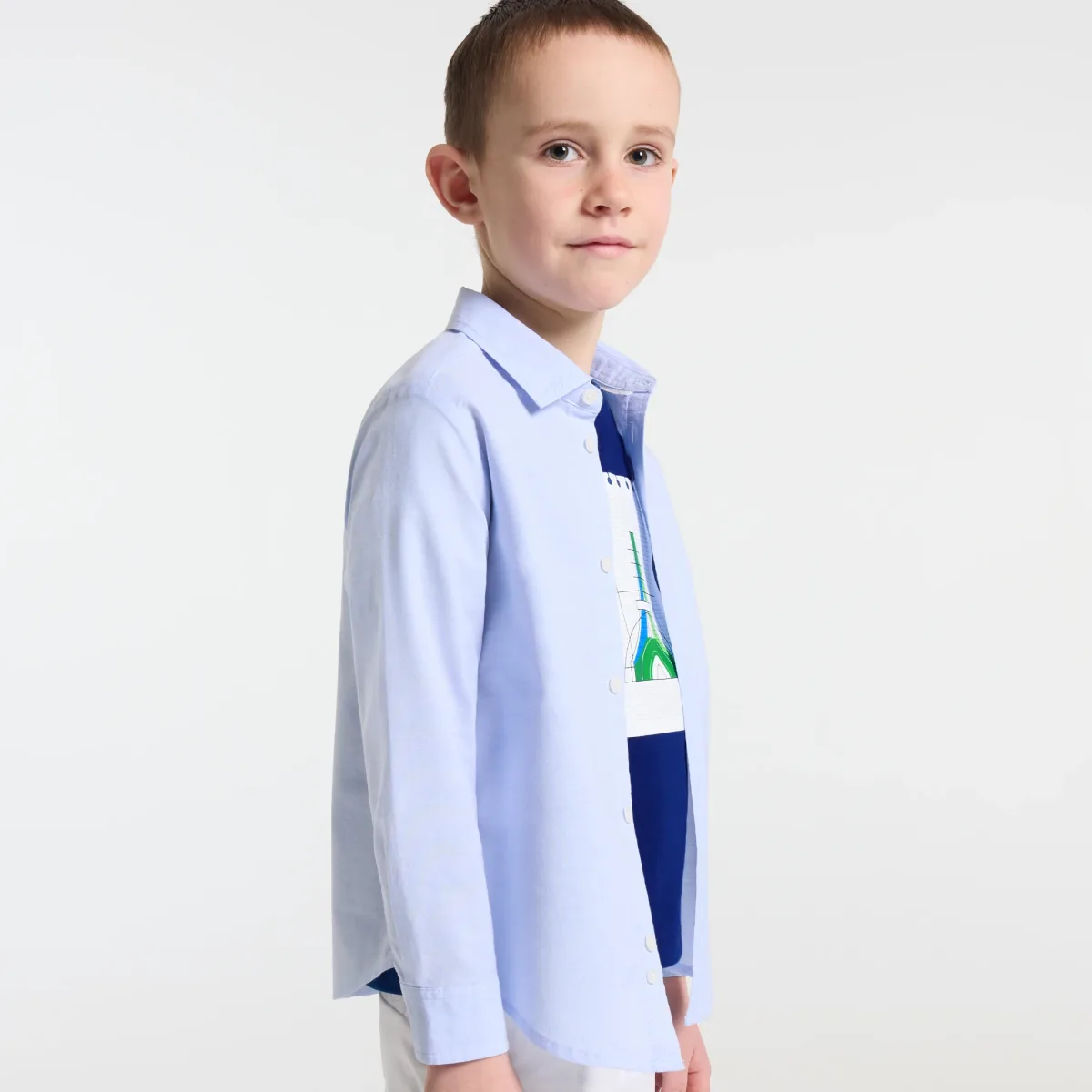 View 1 - Child Oxford cotton shirt