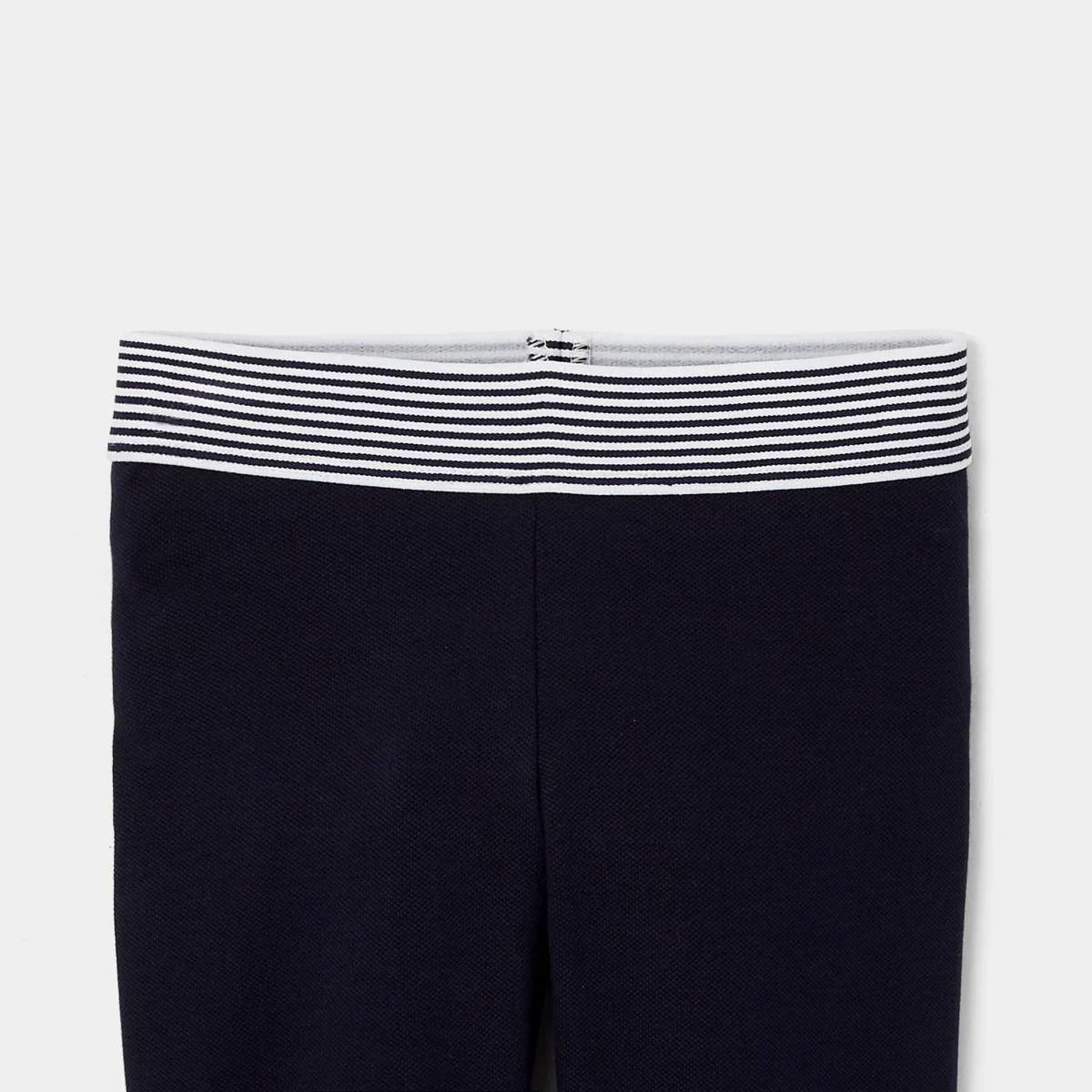 View 3 - Girl cotton pique leggings