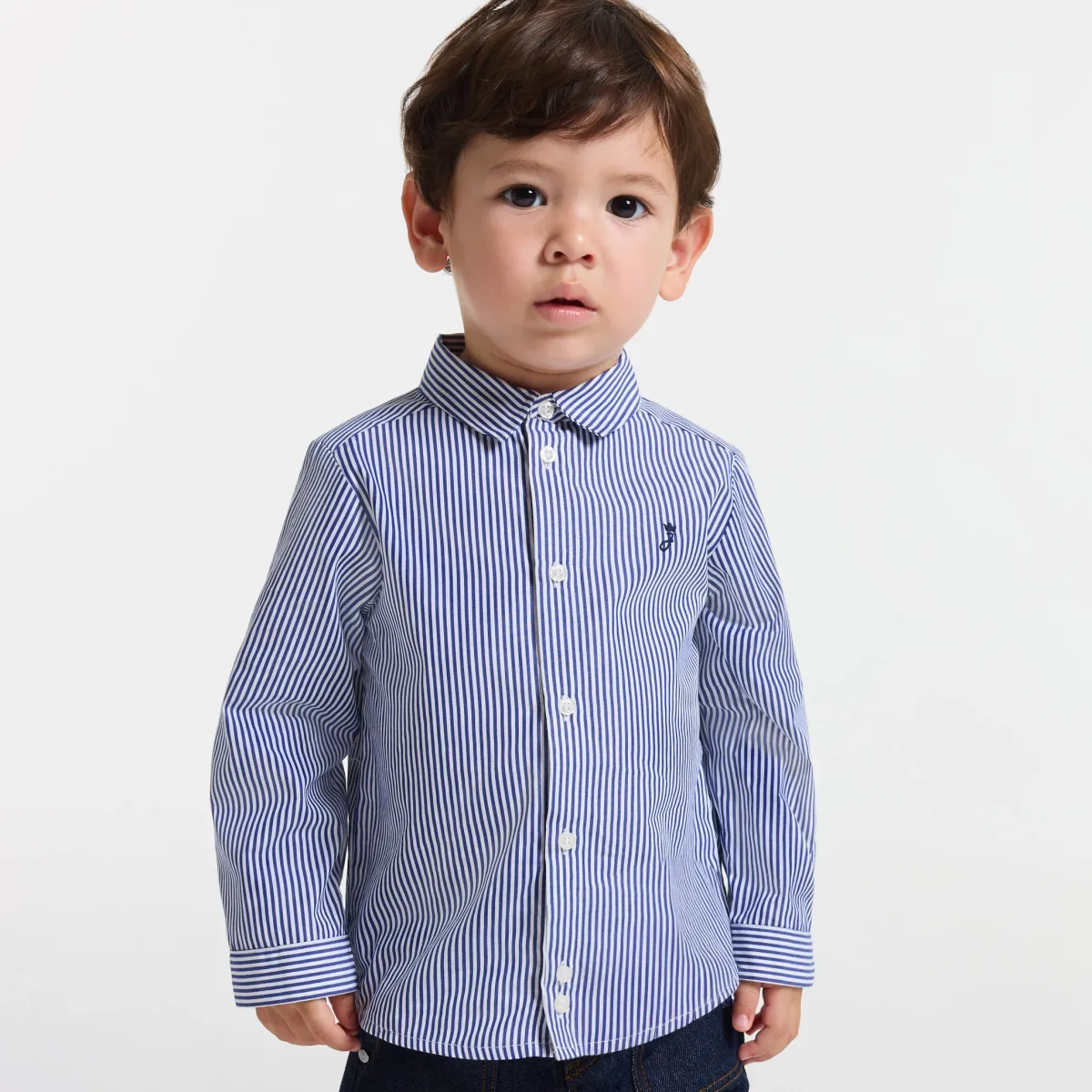 View 1 - Baby boy striped shirt
