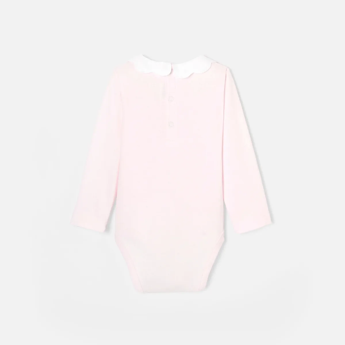 View 2 - Baby girl scalloped neckline bodysuit
