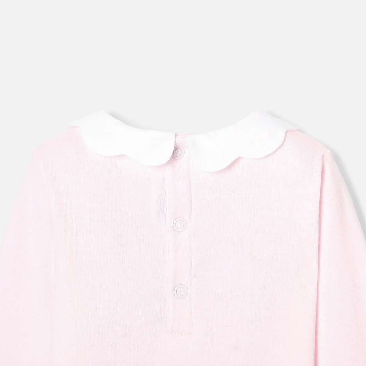 View 4 - Baby girl scalloped neckline bodysuit