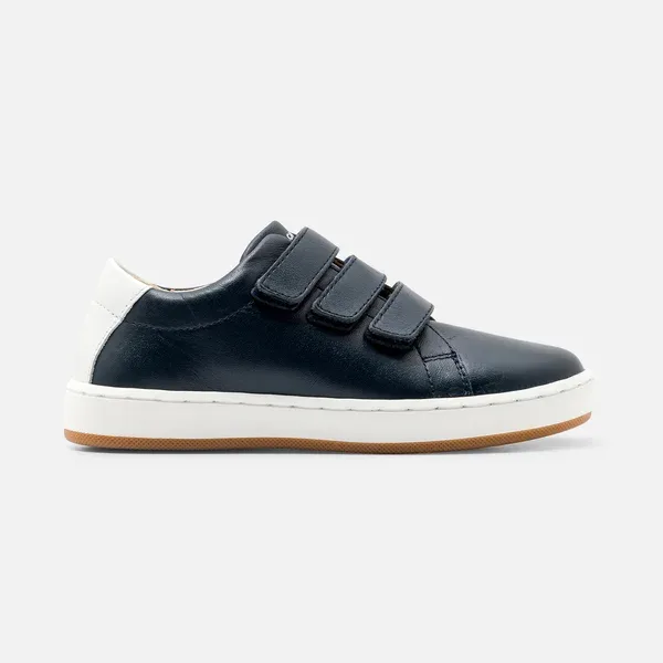 View 1 - Boy smooth leather tennis shoes