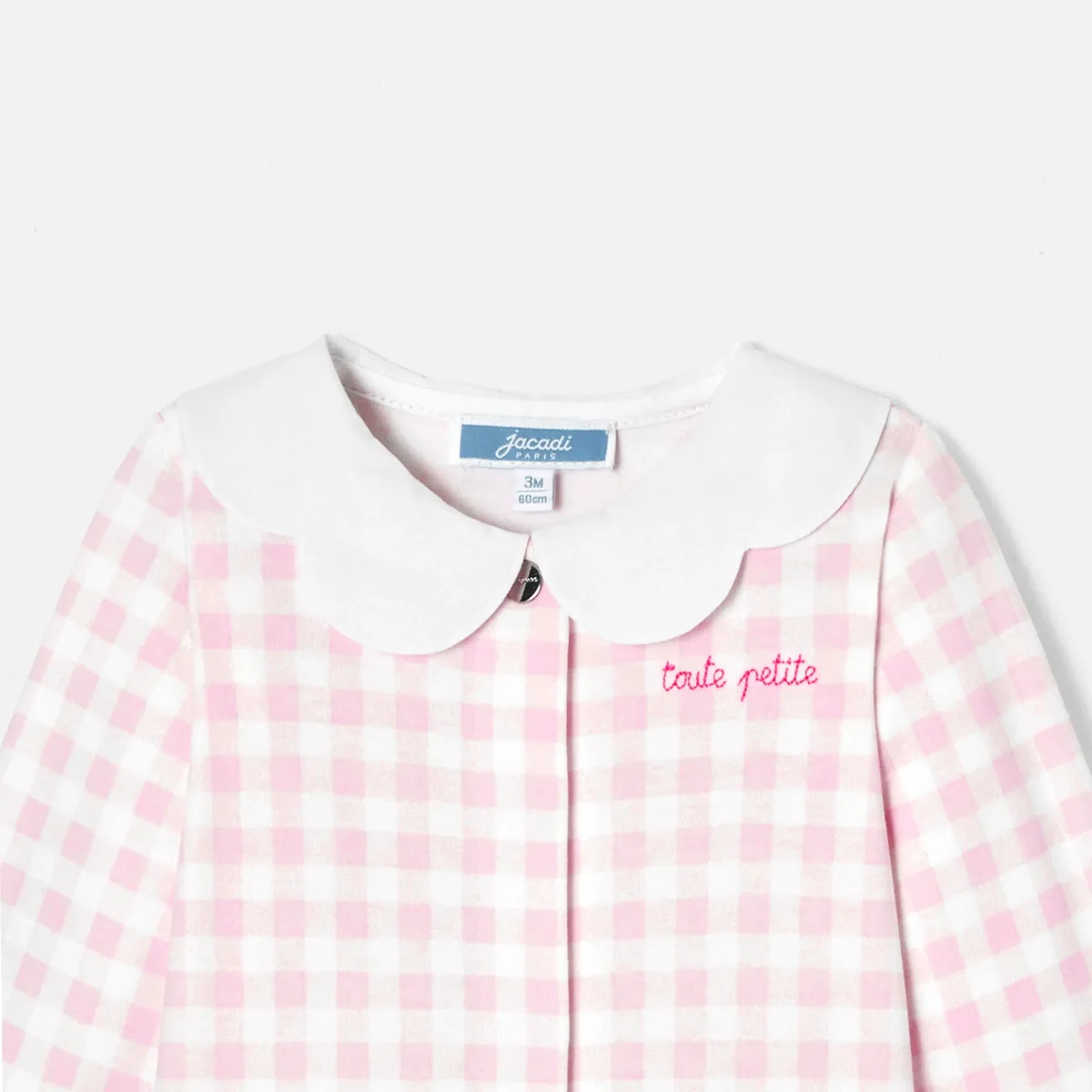 View 3 - Baby girl gingham print  pyjamas