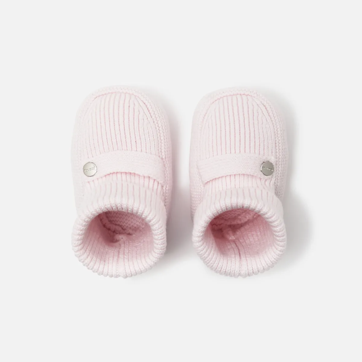 View 3 - Baby girl knitted booties