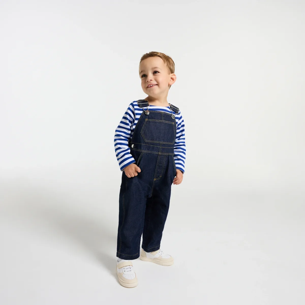 View 1 - Baby boy denim overalls