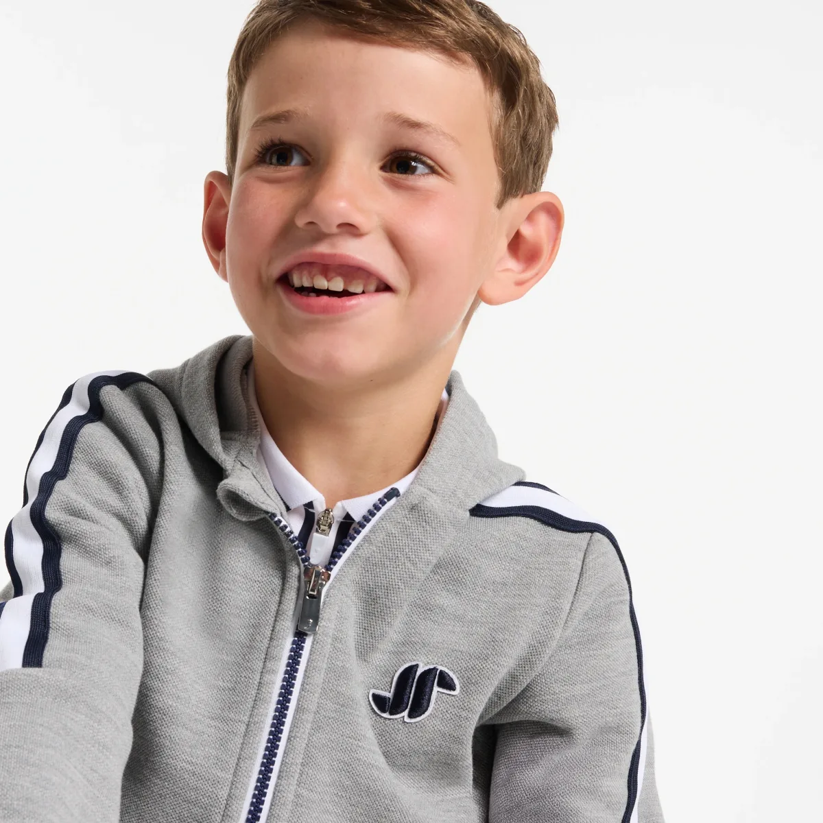 View 2 - Boy zip-up sweatshirt