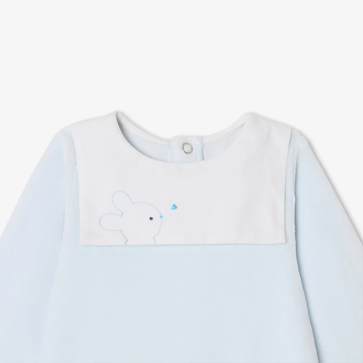 View 3 - Baby boy velvet pyjamas