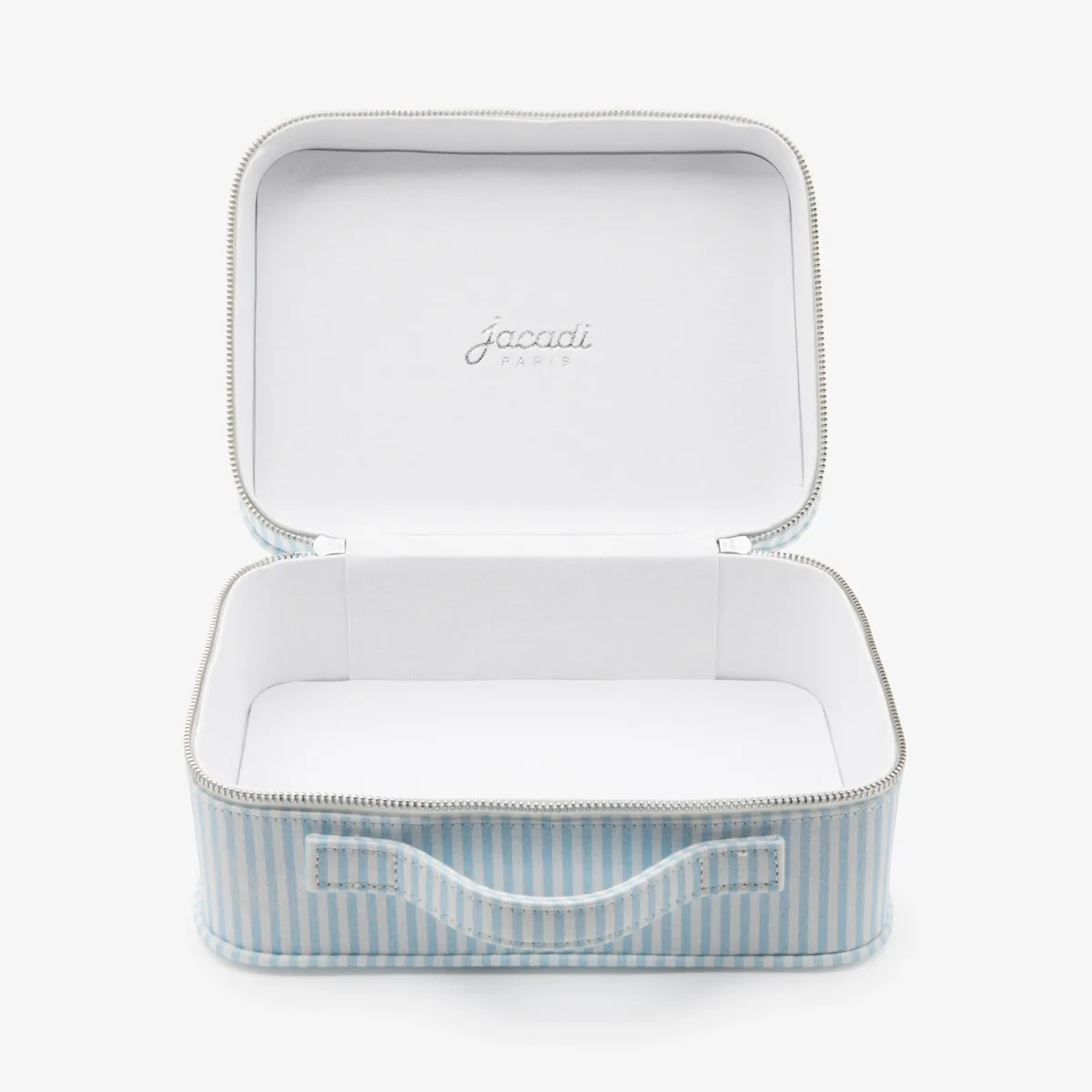 View 3 - Baby  striped suitcase in coated cotton