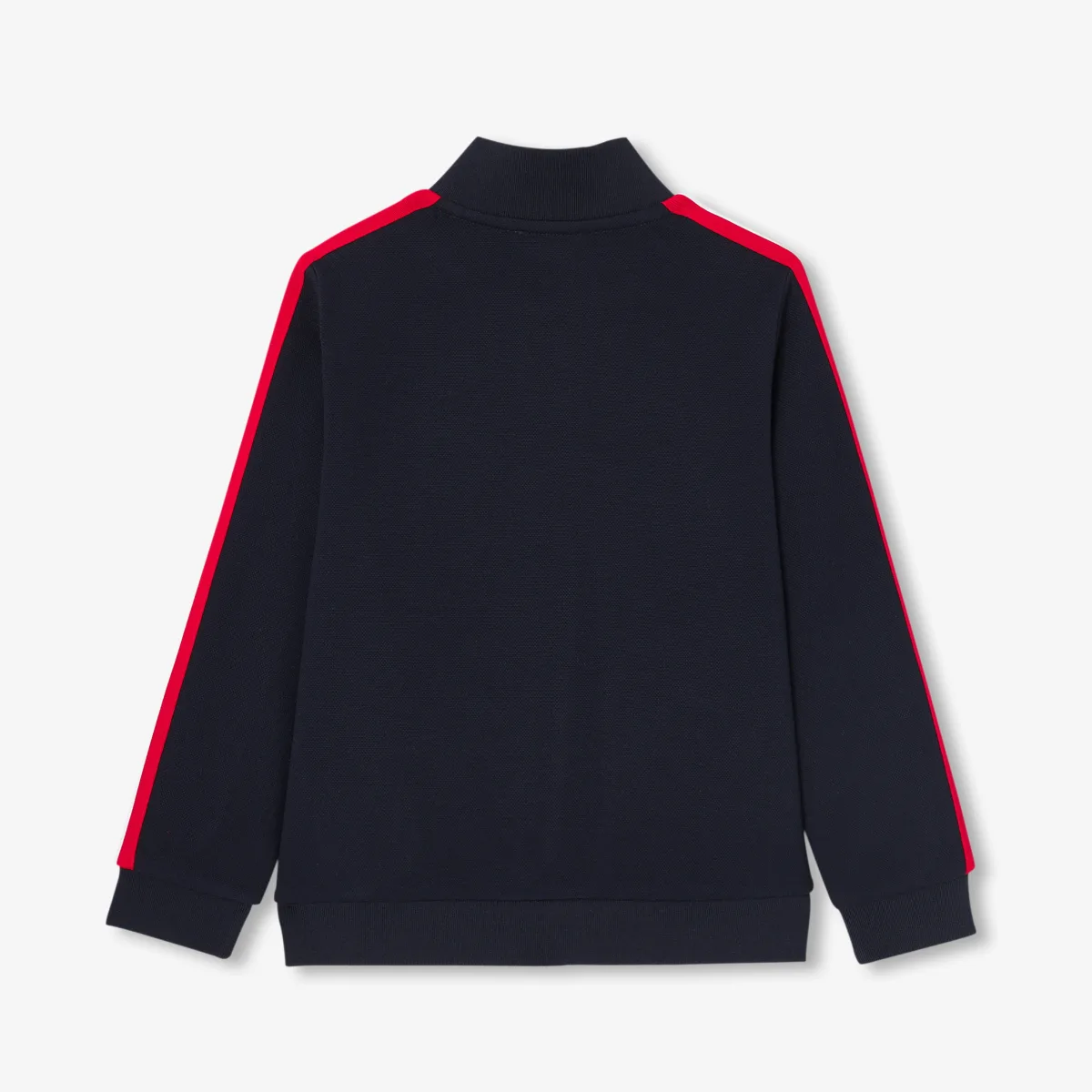 View 2 - Boy double-sided piqué zip-up sweatshirt