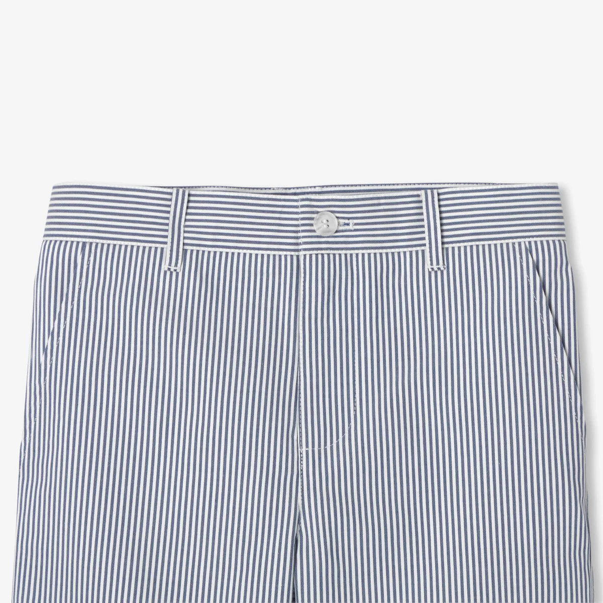 View 3 - Boy striped twill Bermuda shorts