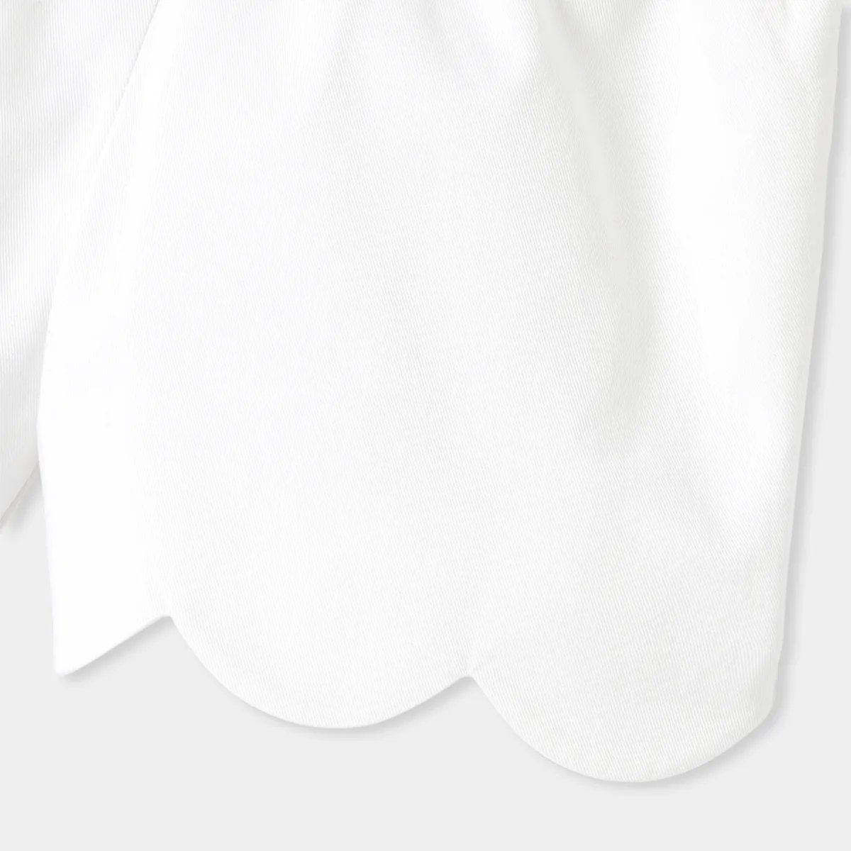 View 4 - Baby girl paper bag waist twill shorts