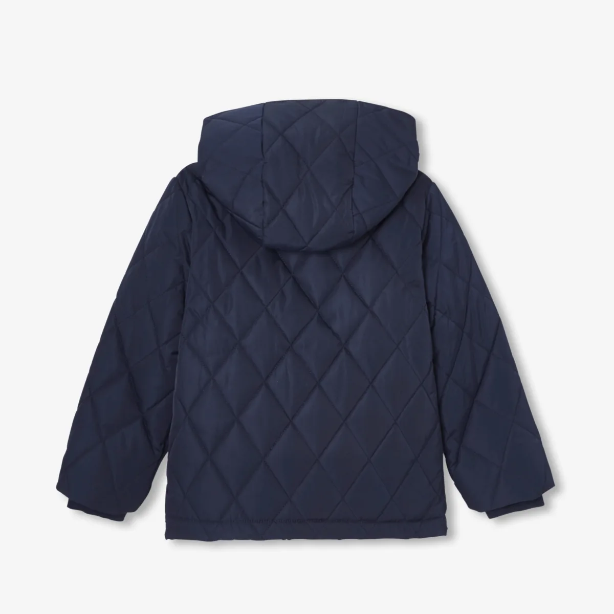 View 2 - Boy quilted mid-season coat