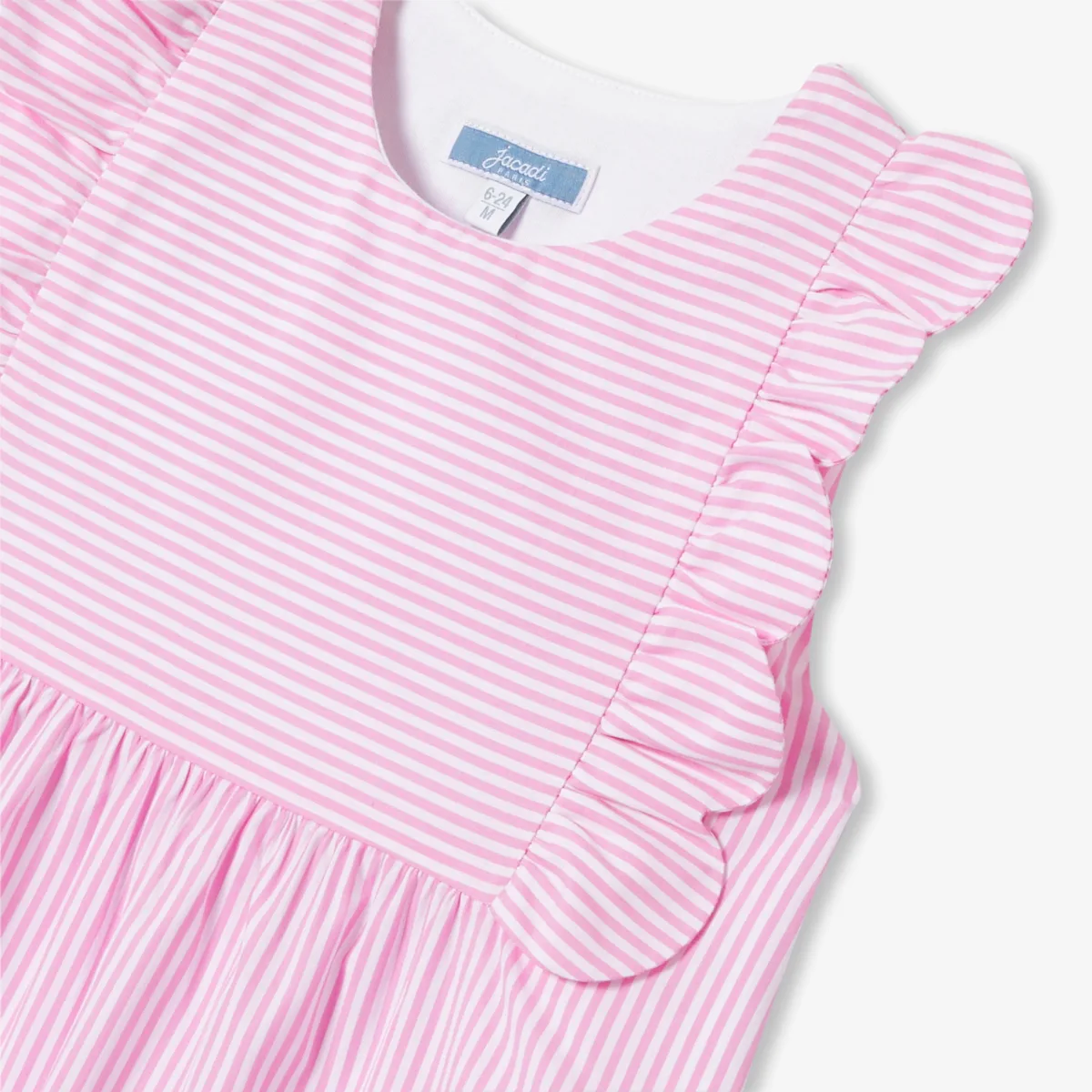 View 6 - 6-24 months adjustable striped poplin sleeping bag