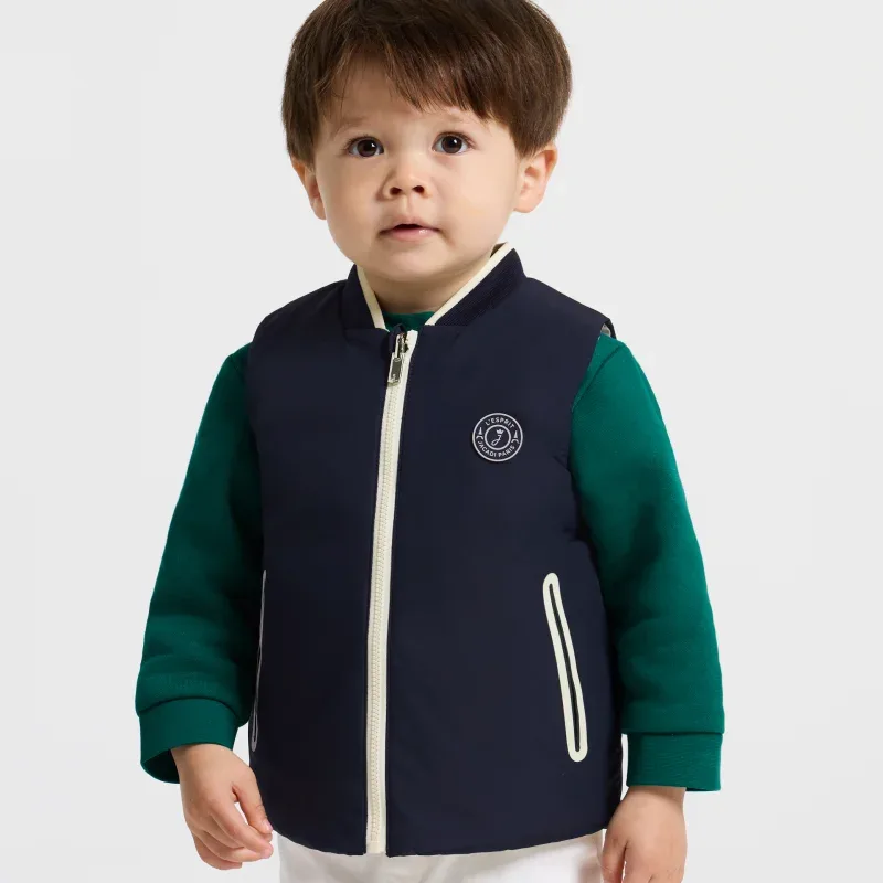 View 1 - Baby boy reversible sleeveless padded jacket