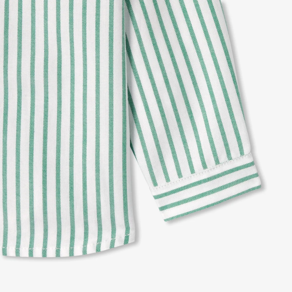 View 4 - Baby boy striped oxford cotton shirt