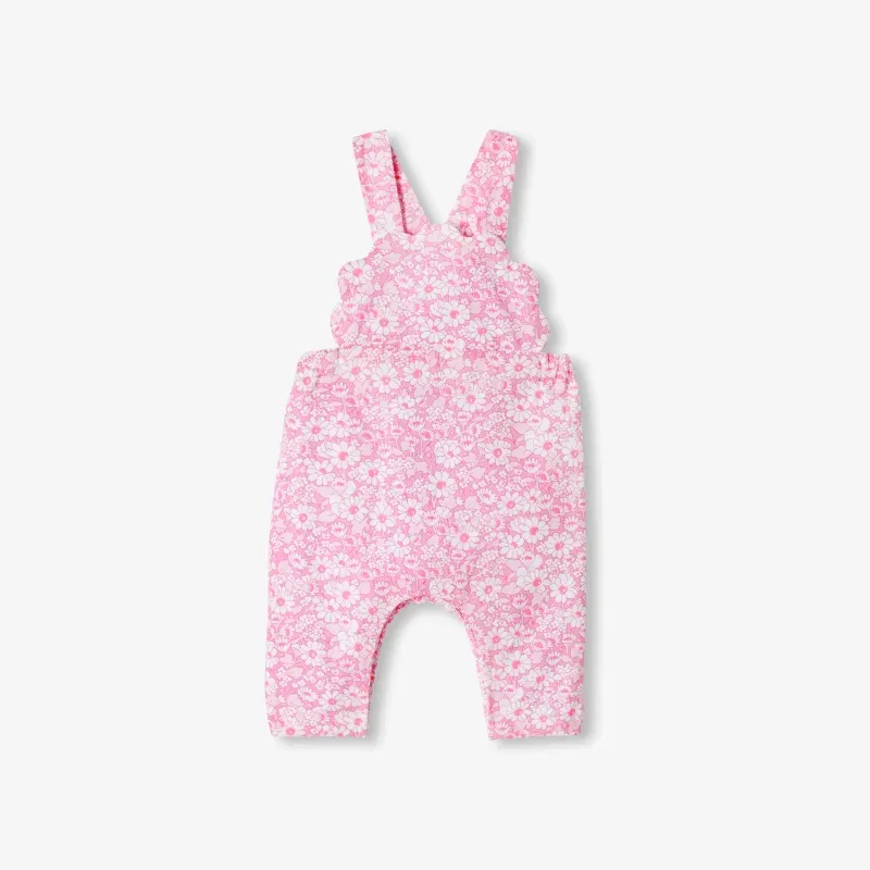 View 1 - Baby girl Liberty fabric overalls