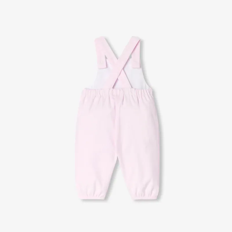 View 2 - Baby girl velvet overalls