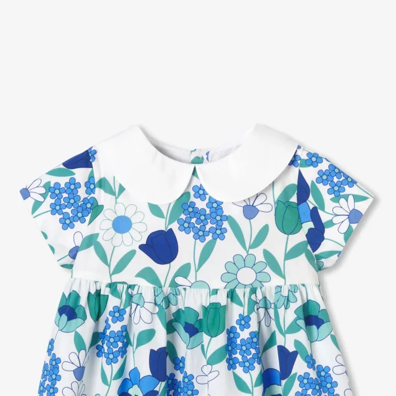 View 3 - Baby girl floral cotton dress
