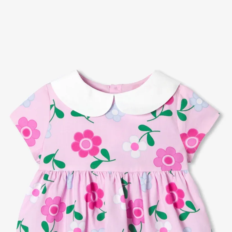 View 3 - Baby girl floral popeline dress