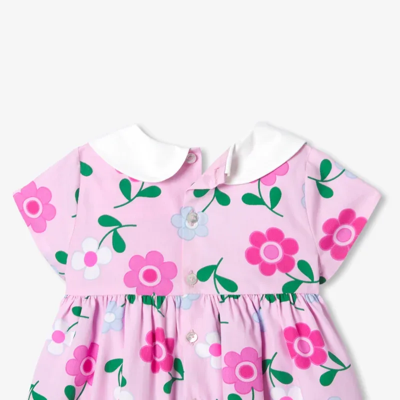 View 4 - Baby girl floral popeline dress