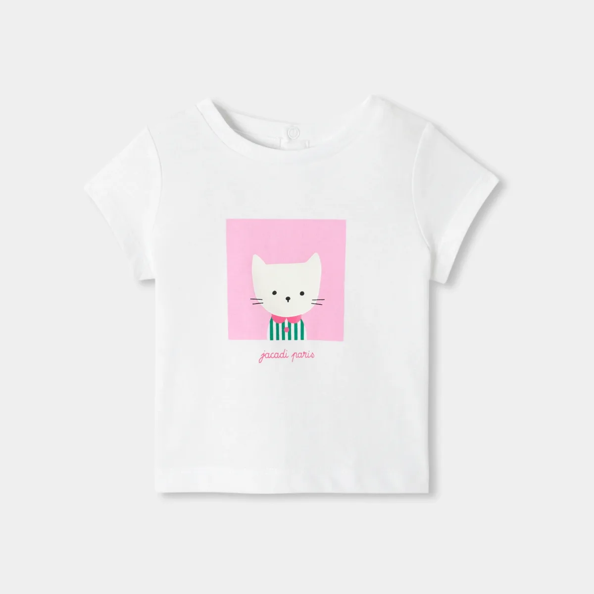 View 1 - Baby girl short-sleeved jersey T-shirt