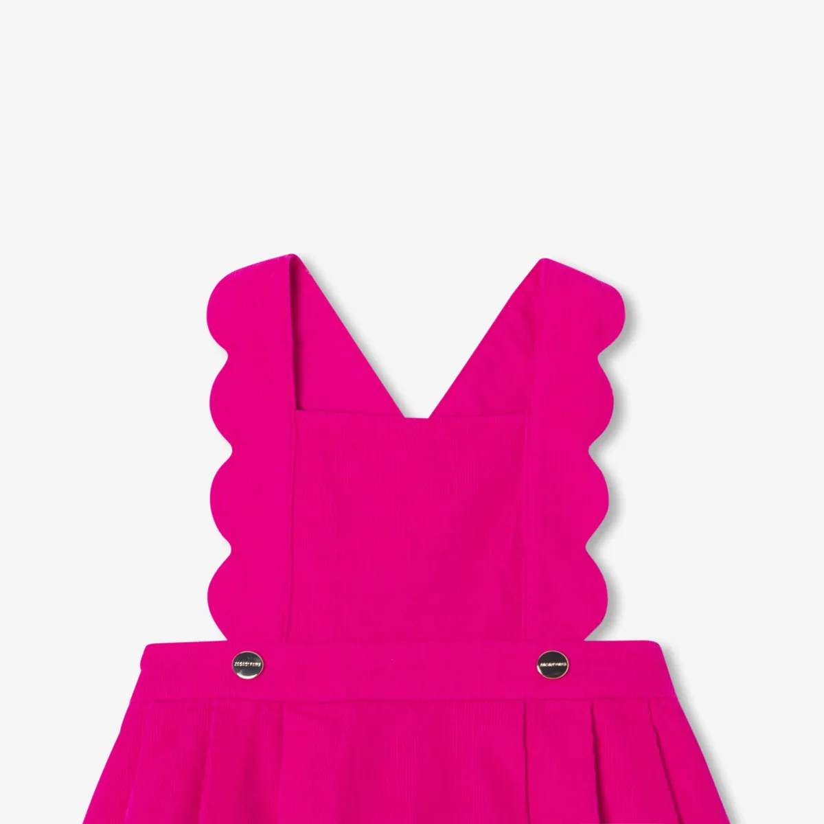 View 3 - Baby girl pinafore dress in milleraies velvet