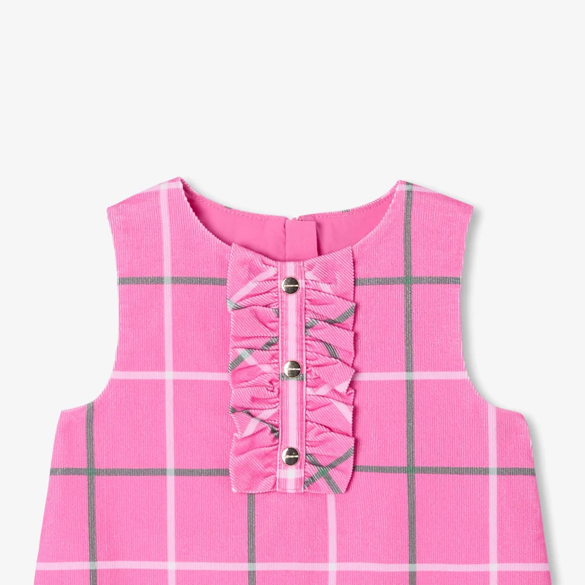 View 3 - Baby girl milleraies velvet pinafore dress