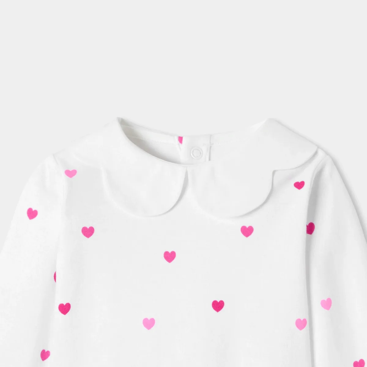 View 3 - Baby girl interlock cotton bodysuit