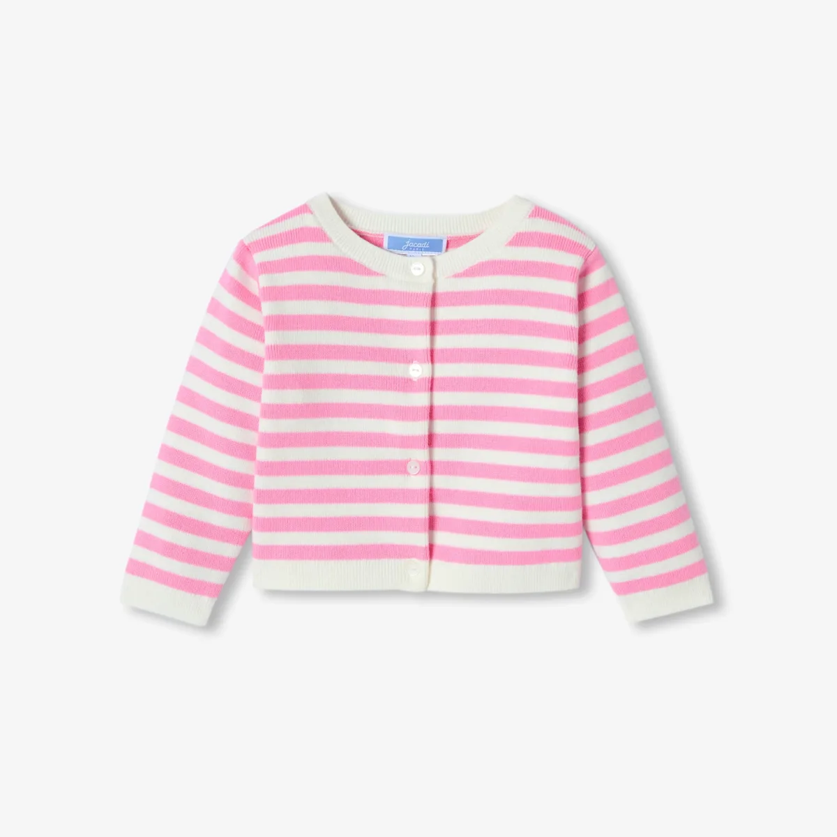 View 1 - Baby girl striped  cardigan