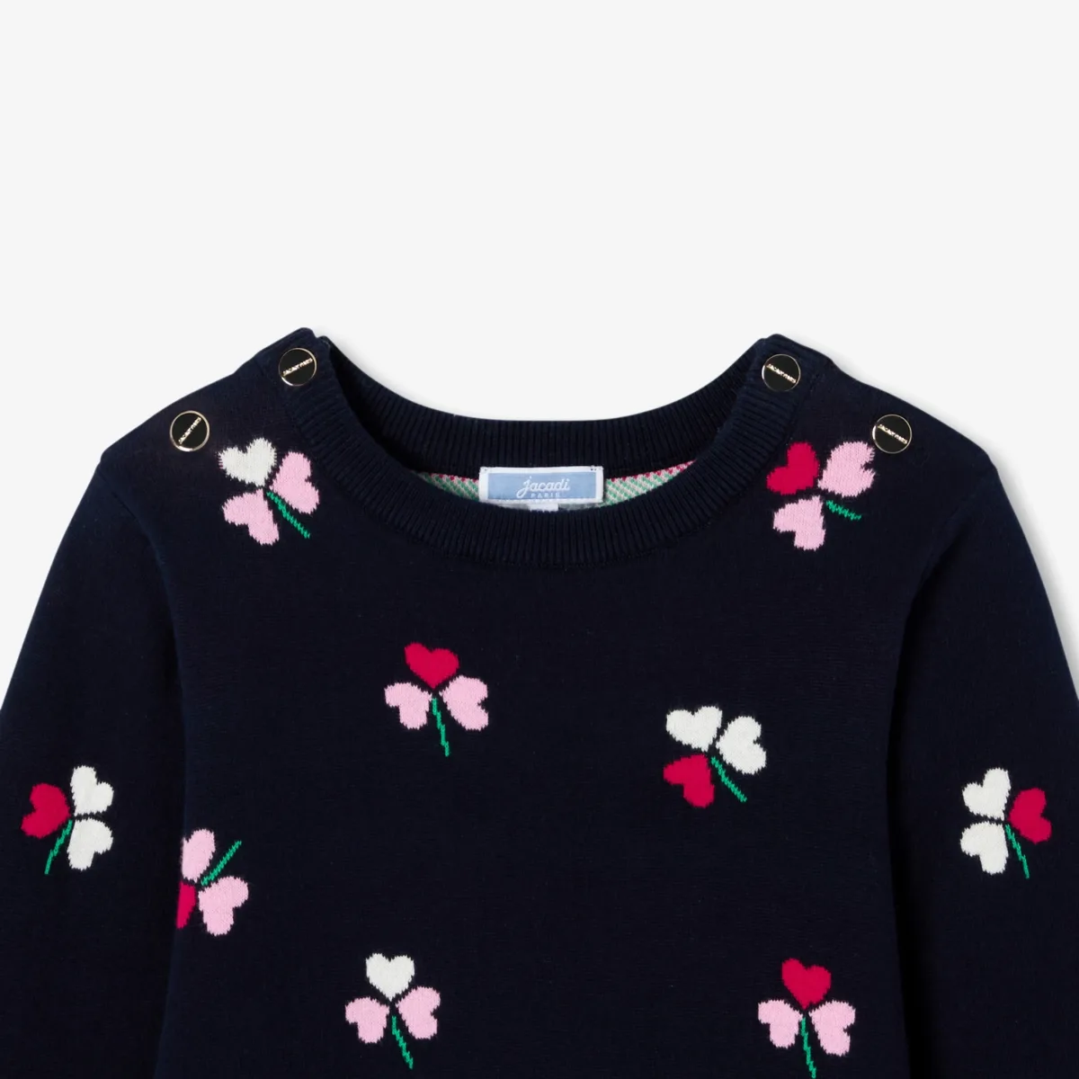 View 3 - Girl long-sleeved knitted dress