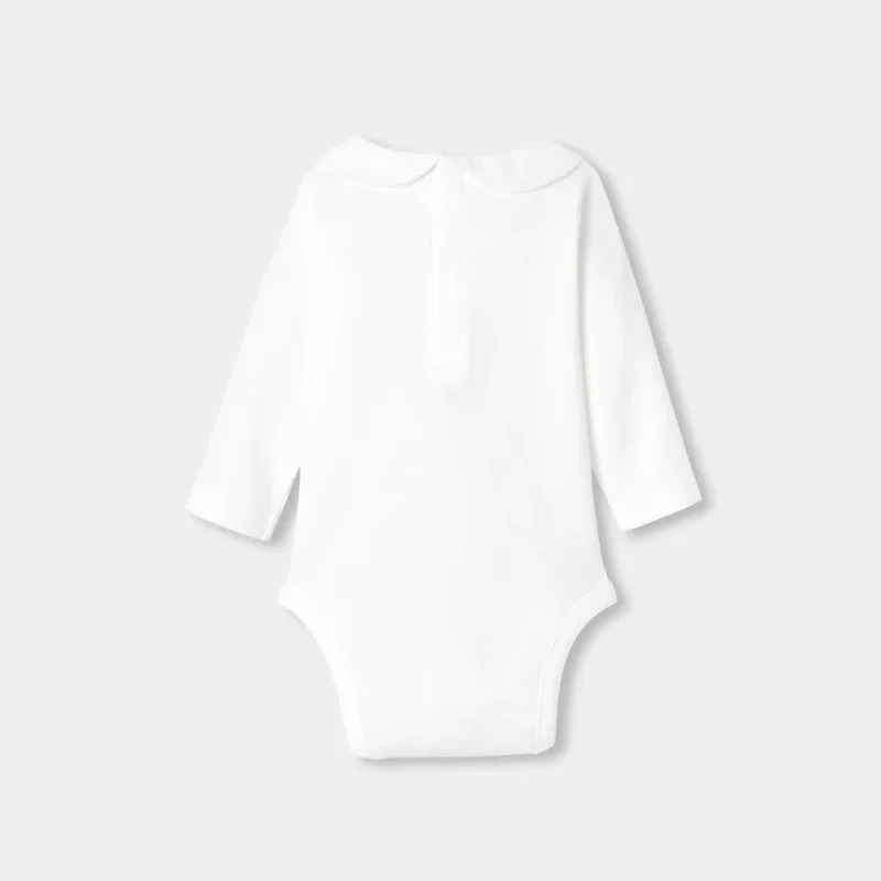 View 2 - Baby girl long-sleeved cotton bodysuit