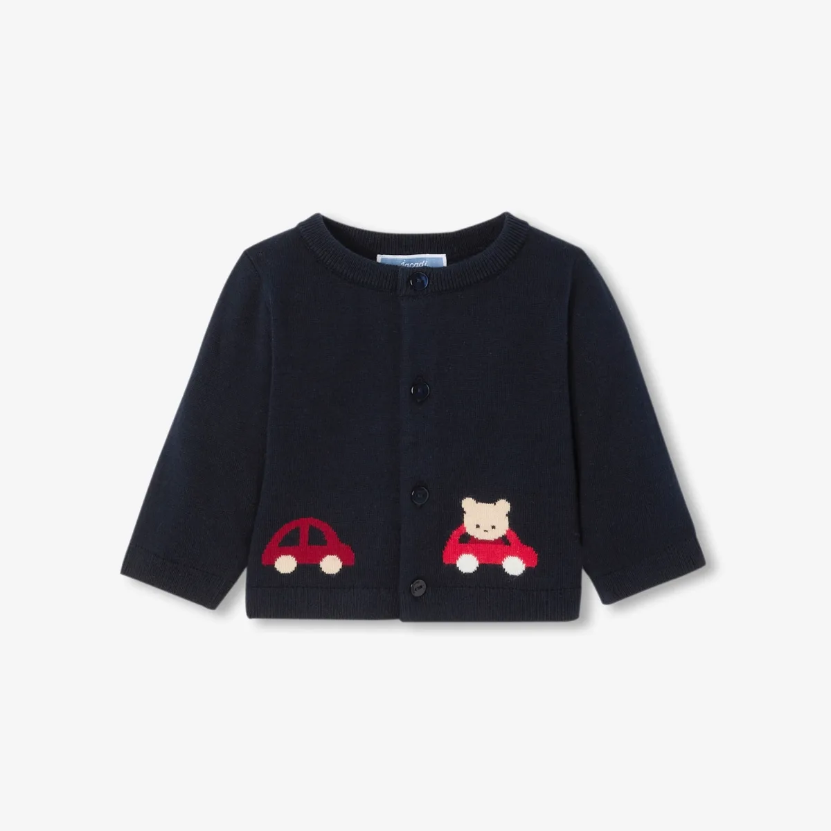 View 1 - Baby boy soft knit cardigan