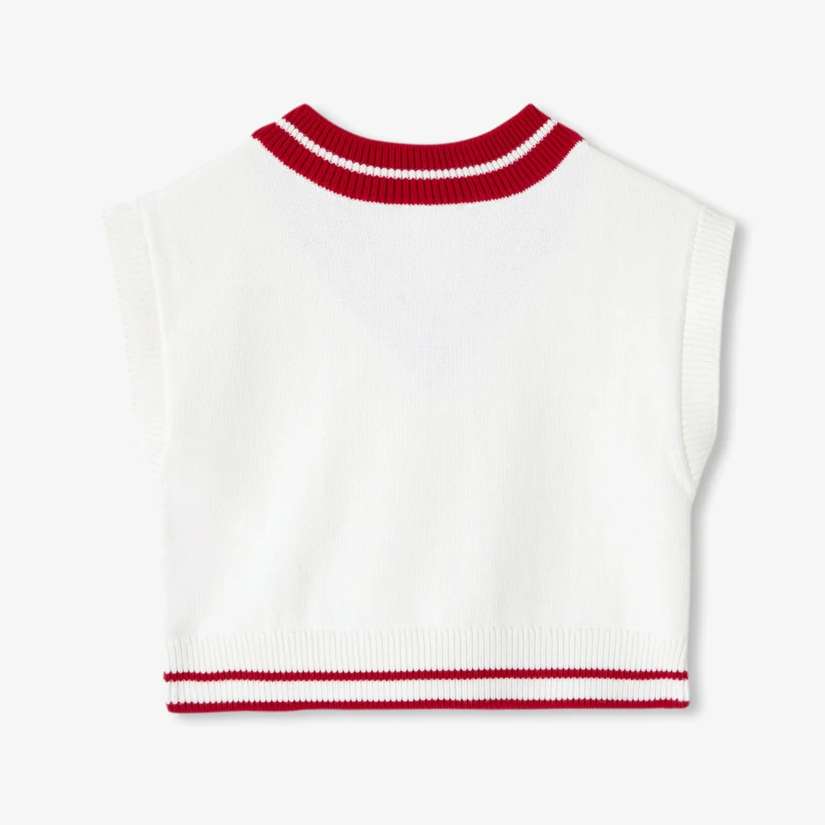 View 2 - Girl sleeveless cotton jumper