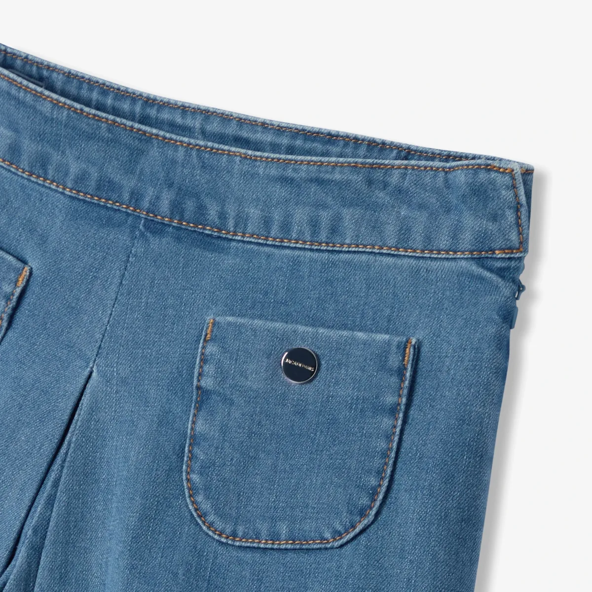 View 4 - Girl denim culottes