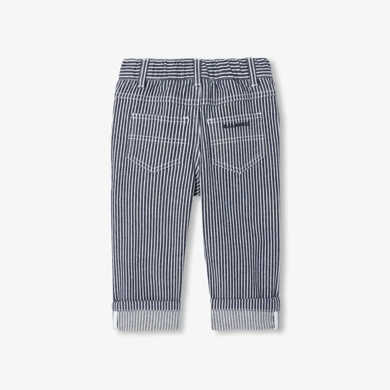 View 5 - Baby striped twill trousers