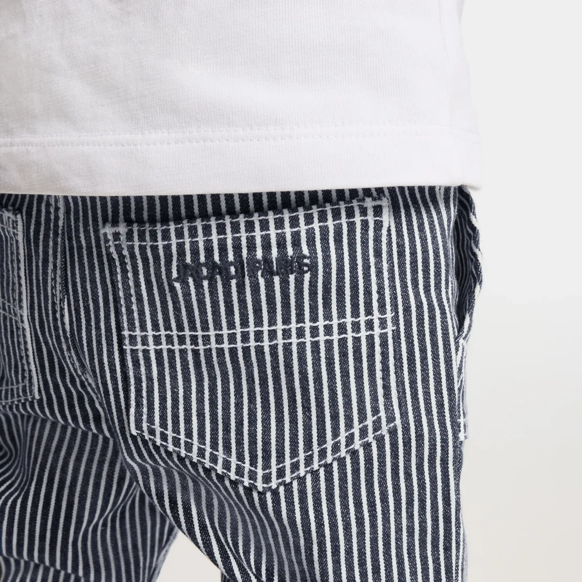 View 2 - Baby striped twill trousers