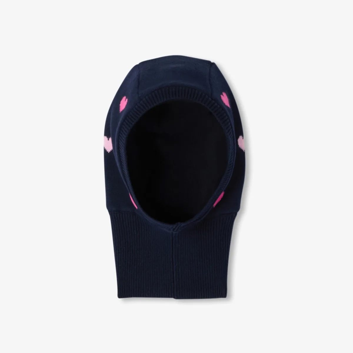 View 2 - Baby girl heart print balaclava