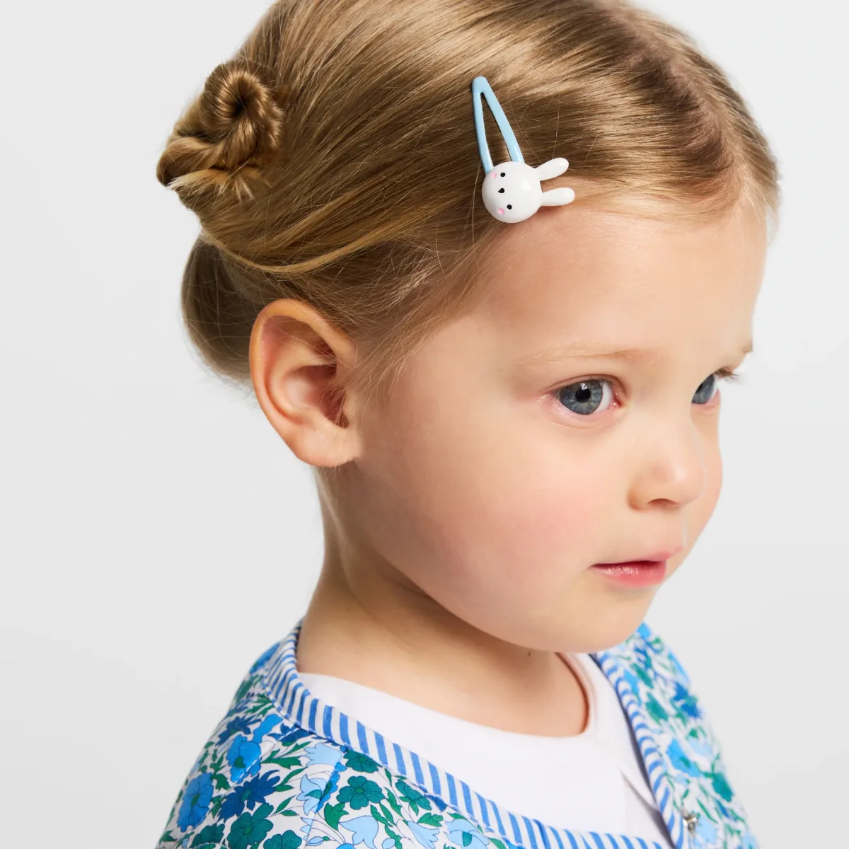 View 1 - Baby girl hair clip duo