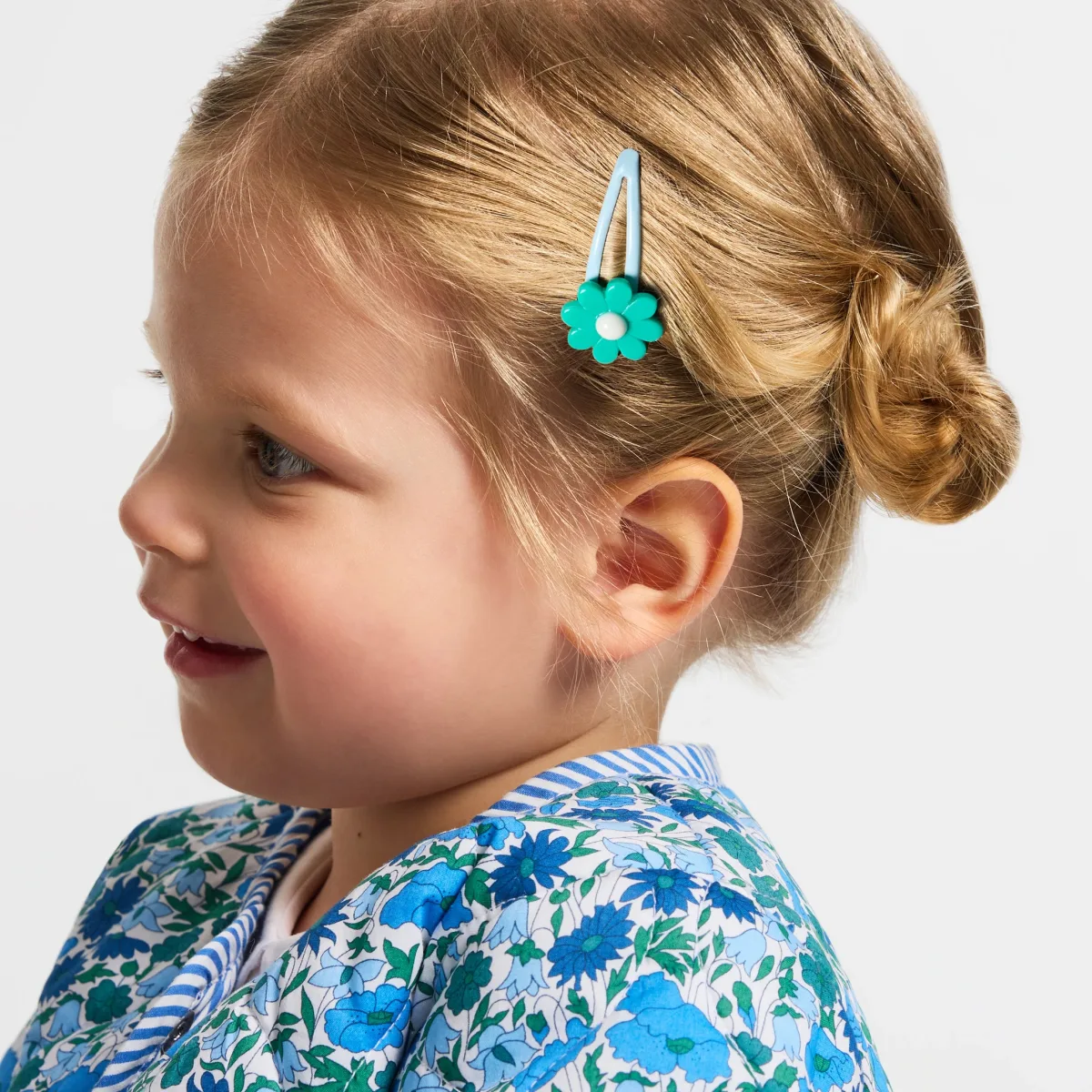 View 2 - Baby girl hair clip duo