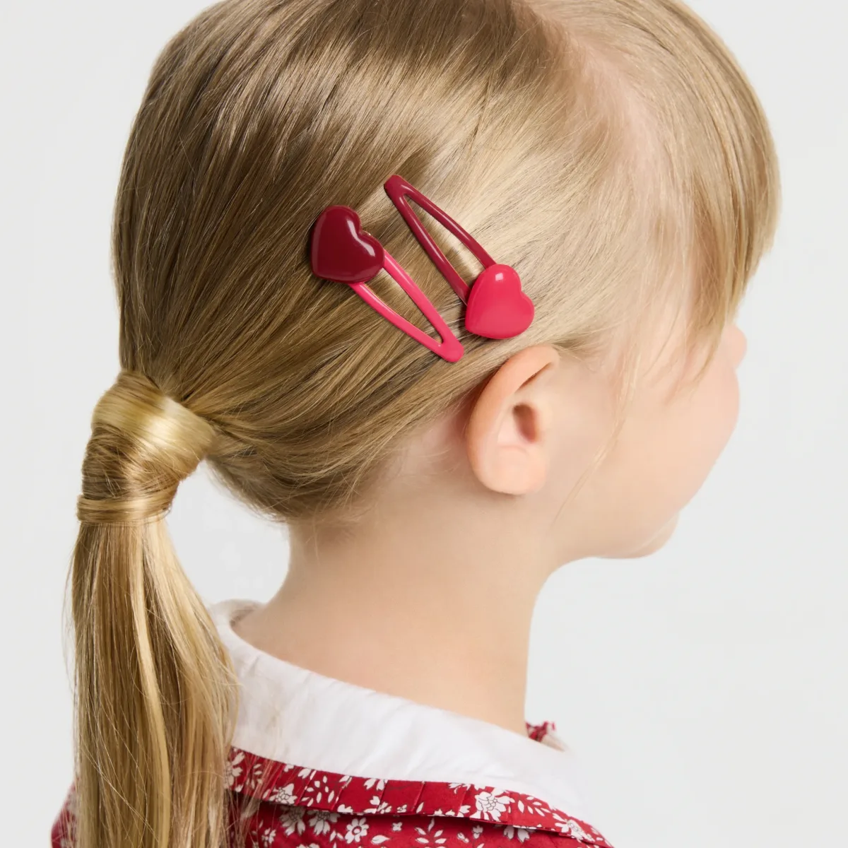 View 1 - Girl snap hair clip duo
