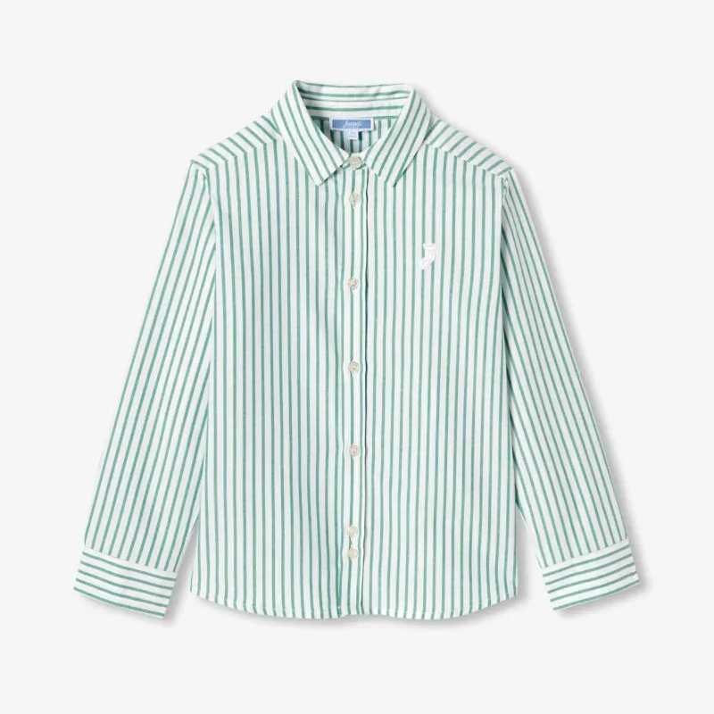 View 1 - Child striped Oxford cotton shirt