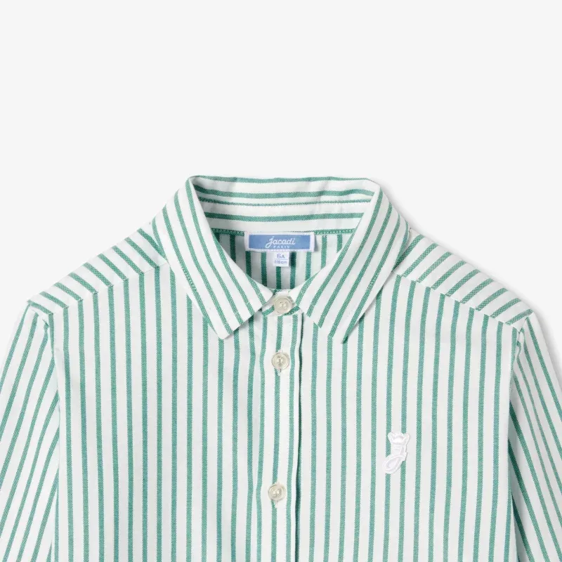 View 3 - Child striped Oxford cotton shirt
