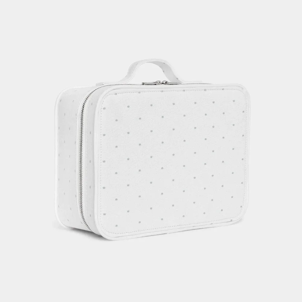 View 1 - Small coated cotton baby suitcase