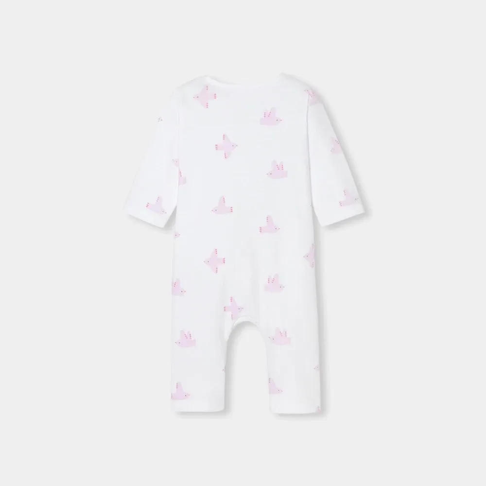 View 2 - Baby girl jumpsuit in interlock