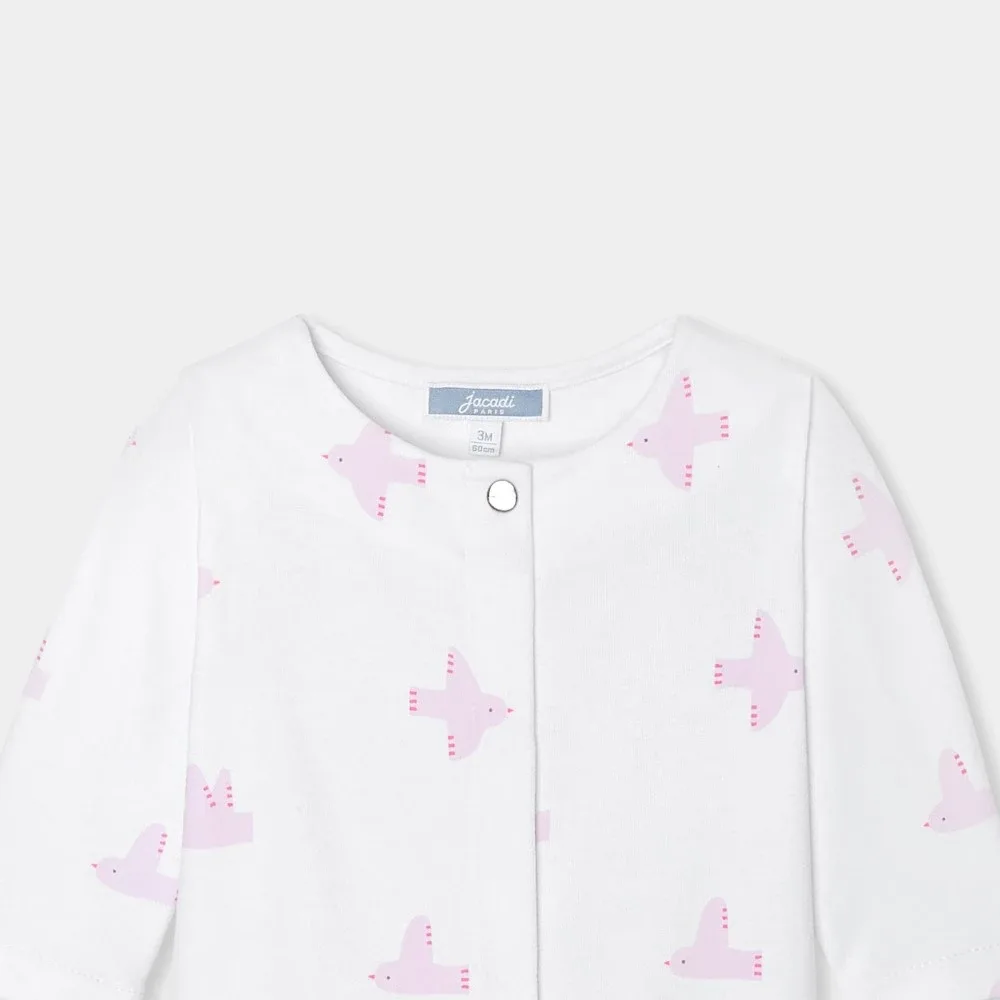 View 3 - Baby girl jumpsuit in interlock