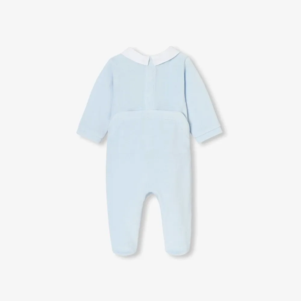 View 2 - Baby boy velvet pyjamas