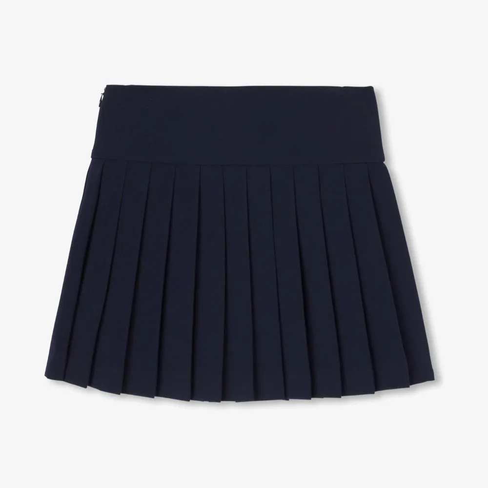 View 3 - Girl pleated crepe skirt