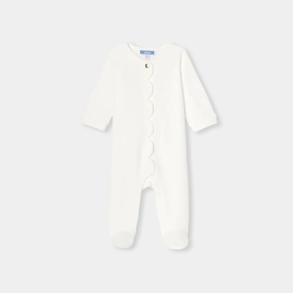 View 1 - Baby girl velvet pyjamas